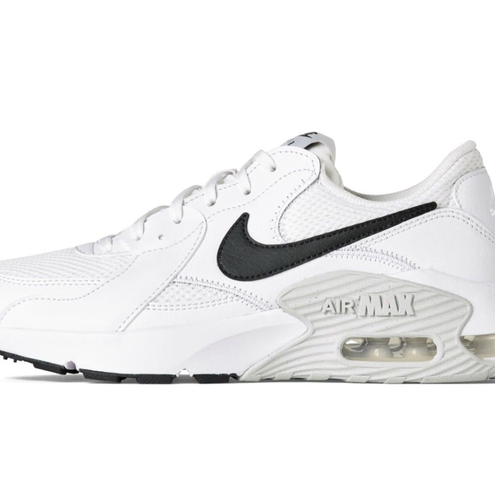 Nike Air Max White with Black Swoosh